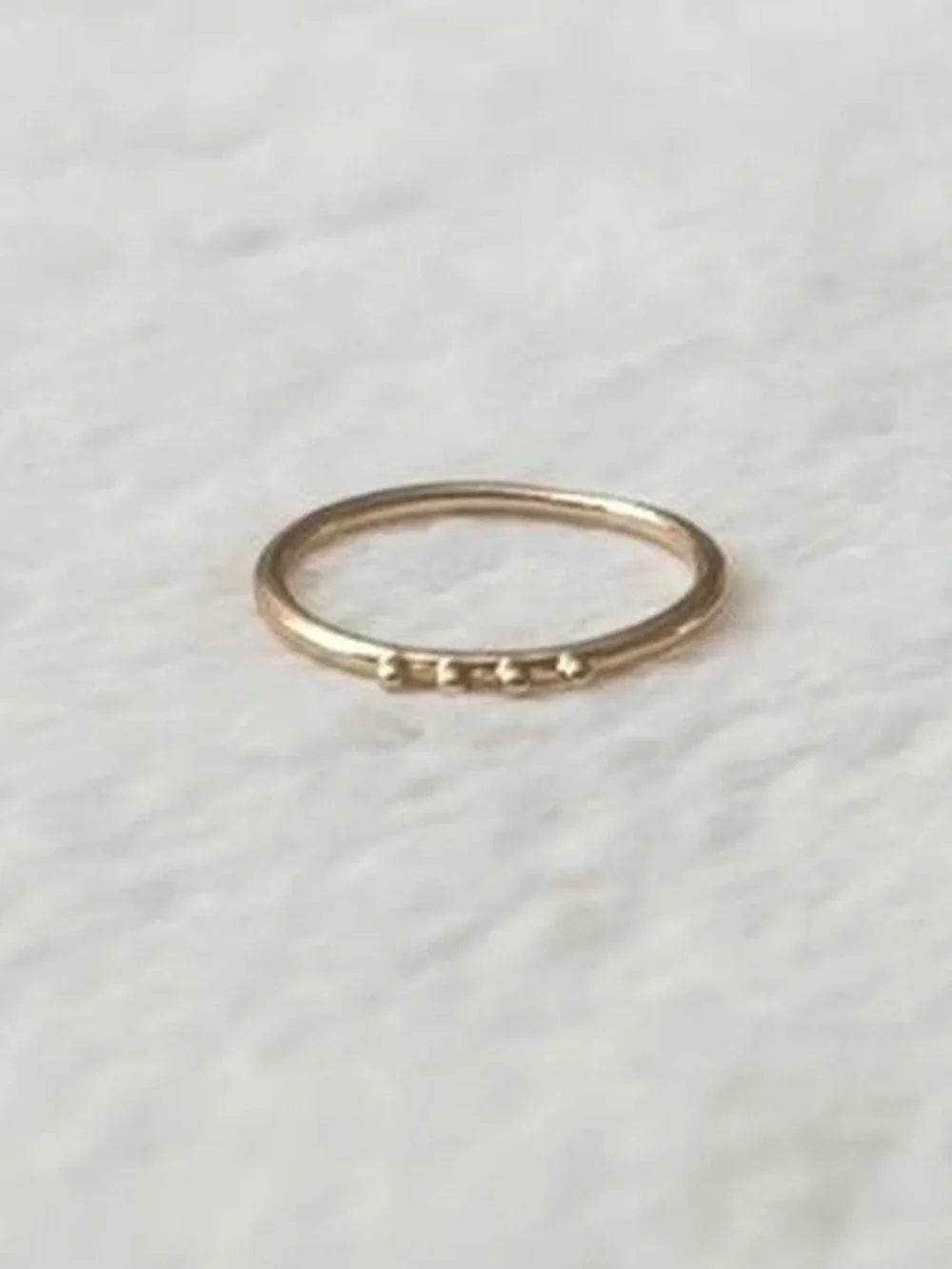 5/$15 🩷 MUST BUNDLE Delicate Gold Bead Stackable Ring